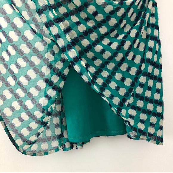 👗 Teal Polk Dot Dress - Picture 4 of 6